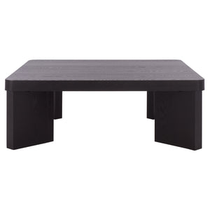Safavieh Camino Coffee Table - Elegant Walnut Finish, Timeless Design & Functional Style For Your Living Room Black Wood Cof2303b