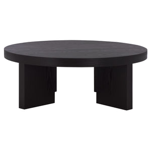 Safavieh Caminun Coffee Table - Stylish Walnut Centerpiece For Timeless Elegance And Durability In Living Rooms Black Wood Cof2304b