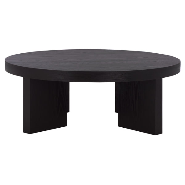 Safavieh Caminun Coffee Table - Stylish Walnut Centerpiece For Timeless Elegance And Durability In Living Rooms Black Wood Cof2304b