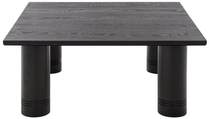 Aramin Solid Wood Coffee Table — 39.4" Square Midcentury Modern Design With Warm Finish, Durable Build