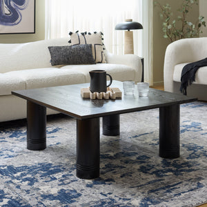 Aramin Solid Wood Coffee Table — 39.4" Square Midcentury Modern Design With Warm Finish, Durable Build