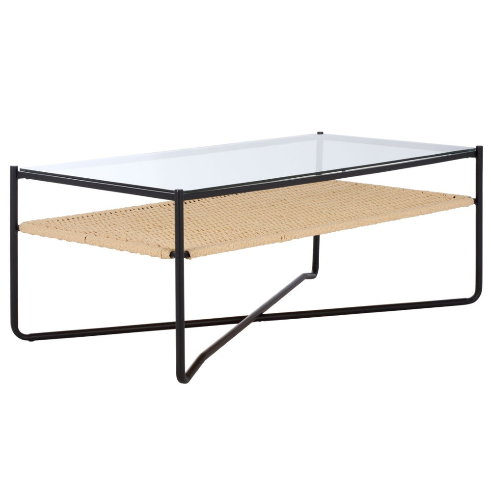 Safavieh Omaka 1 Shelf Coffee Table - Stylish Rustic Design With Durable Metal Frame & Versatile Storage Options COF2308A