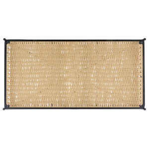 Safavieh Omaka 1 Shelf Coffee Table - Natural Elegance With Black Accents & Clear Glass For Stylish Living Spaces Natural ,Black Metal Cof2308a