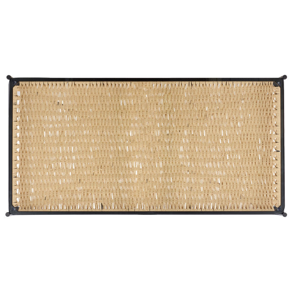 Safavieh Omaka 1 Shelf Coffee Table - Natural Elegance With Black Accents & Clear Glass For Stylish Living Spaces Natural ,Black Metal Cof2308a