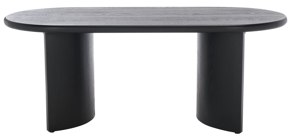 Safavieh Osai Coffee Table - Elegant Black Wood Design For Modern Minimalist Living Spaces & Home Decor Black Wood Cof2309b