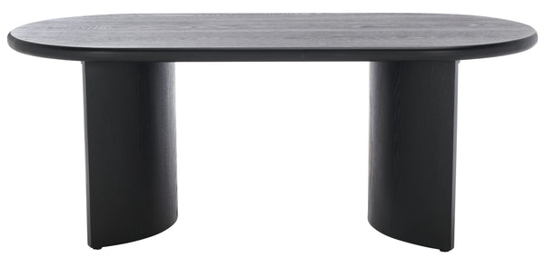 Safavieh Osai Coffee Table - Elegant Black Wood Design For Modern Minimalist Living Spaces & Home Decor Black Wood Cof2309b