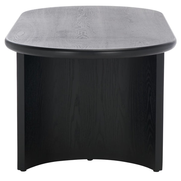 Safavieh Osai Coffee Table - Modern Centerpiece With Organic Curves, Natural Tones & Practical Storage Solutions Black COF2309B