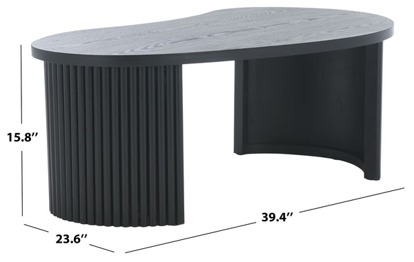 Safavieh Celane Coffee Table - Modern Wood Design For Stylish Living Rooms With Durable Construction & Stability Black Wood Cof2311a