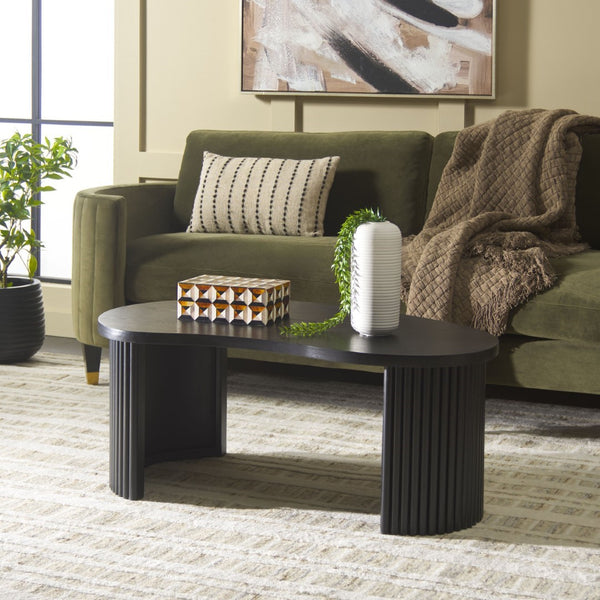 Safavieh Celane Coffee Table - Modern Wood Design For Stylish Living Rooms With Durable Construction & Stability Black Wood Cof2311a