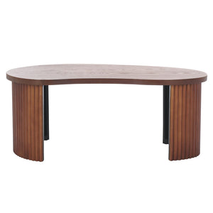 Safavieh Celane Coffee Table - Modern Wood Design For Stylish Living Rooms With Durable Construction & Stability Walnut Wood Cof2311b