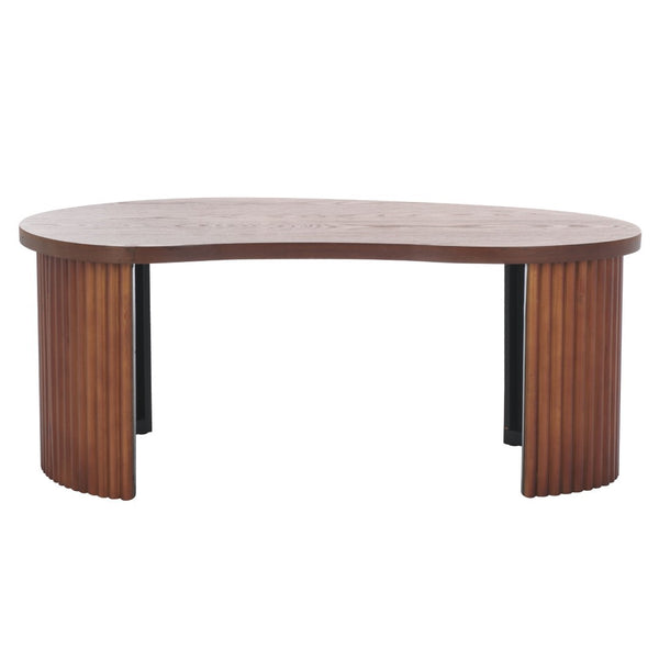 Safavieh Celane Coffee Table - Modern Wood Design For Stylish Living Rooms With Durable Construction & Stability Walnut Wood Cof2311b