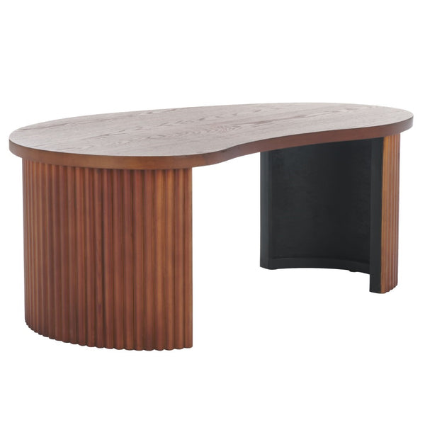 Safavieh Celane Coffee Table - Modern Wood Design For Stylish Living Rooms With Durable Construction & Stability Walnut Wood Cof2311b