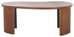 Safavieh Celane Coffee Table - Modern Wood Design For Stylish Living Rooms With Durable Construction & Stability Walnut Wood Cof2311b