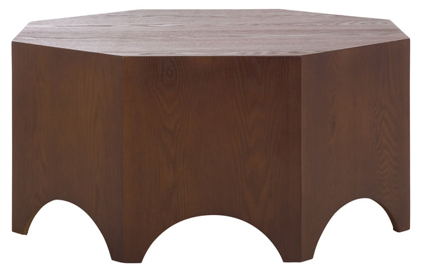 Safavieh Maraki Coffee Table - Elegant Walnut Centerpiece For Modern Homes, Stylish Design & Durable Quality Walnut Wood Cof2312a