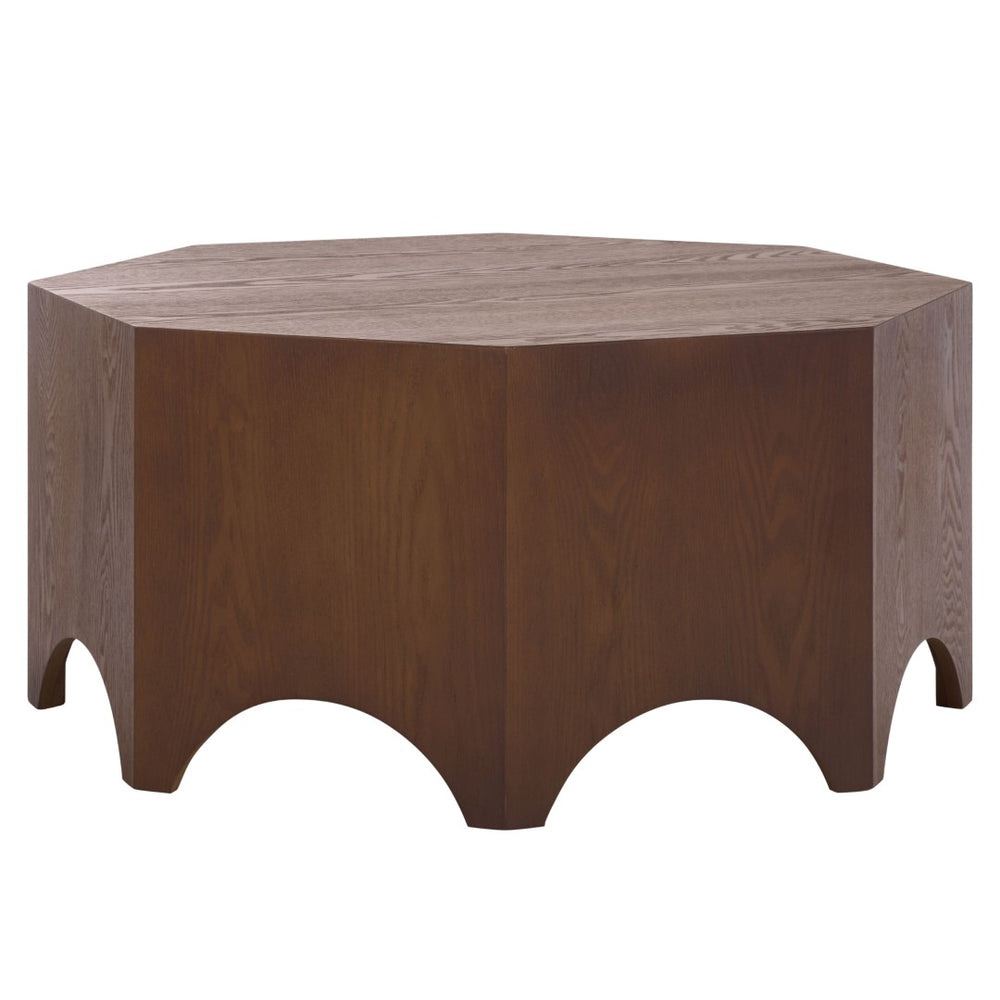 Safavieh Maraki Coffee Table - Modern Walnut Elegance With Minimalist Design, Perfect For Any Living Space COF2312A