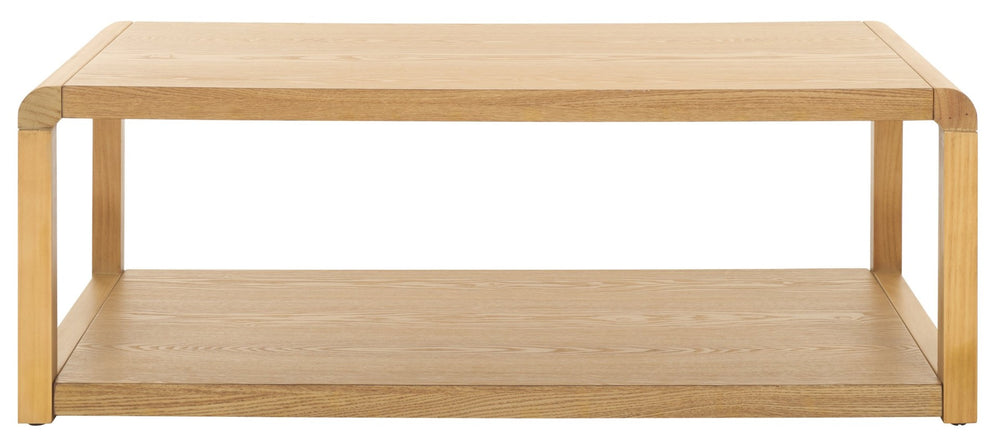 Safavieh Omara 2-Tier Coffee Table – Rustic Charm With Practical Storage For Stylish Living Room Décor Natural COF2315A