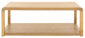 Safavieh Omara 2 Tier Side Table - Rustic Charm With Dual Storage, Perfect For Modern & Traditional Decor Natural Wood Cof2315a