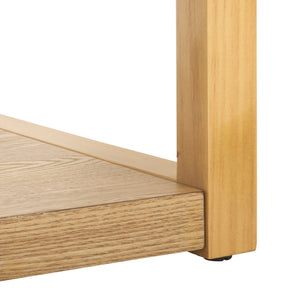 Safavieh Omara 2 Tier Side Table - Rustic Charm With Dual Storage, Perfect For Modern & Traditional Decor Natural Wood Cof2315a