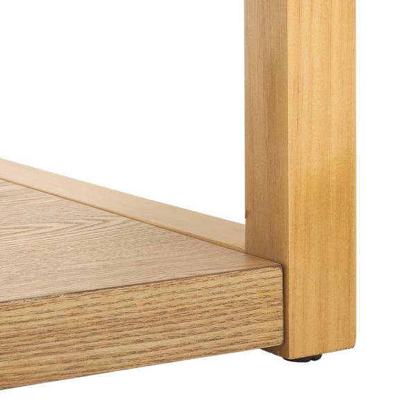 Safavieh Omara 2 Tier Side Table - Rustic Charm With Dual Storage, Perfect For Modern & Traditional Decor Natural Wood Cof2315a