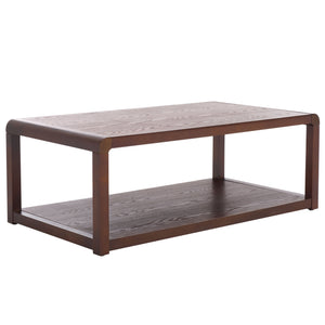 Safavieh Omara 2 Tier Side Table - Rustic Charm With Dual Storage, Perfect For Modern & Traditional Decor Walnut Wood Cof2315b