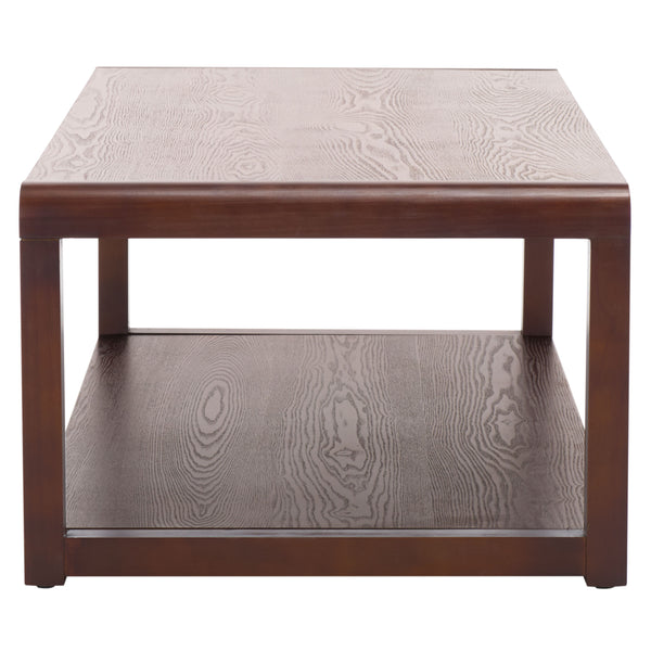 Safavieh Omara 2 Tier Side Table - Rustic Charm With Dual Storage, Perfect For Modern & Traditional Decor Walnut Wood Cof2315b