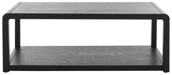Safavieh Omara 2-Tier Coffee Table – Rustic Charm With Practical Storage For Stylish Living Room Décor Black COF2315C