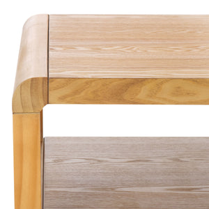 Safavieh Omara 2 Tier Coffee Table - Timeless Elegance And Functional Storage For Your Living Space Decor Natural Wood Cof2316a