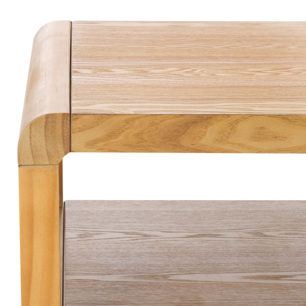 Safavieh Omara 2 Tier Coffee Table - Timeless Elegance And Functional Storage For Your Living Space Decor Natural Wood Cof2316a