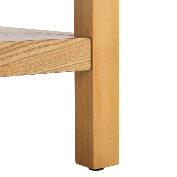 Safavieh Omara 2 Tier Coffee Table - Timeless Elegance And Functional Storage For Your Living Space Decor Natural Wood Cof2316a