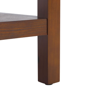 Safavieh Omara 2 Tier Coffee Table - Timeless Elegance And Functional Storage For Your Living Space Decor Walnut Wood Cof2316b