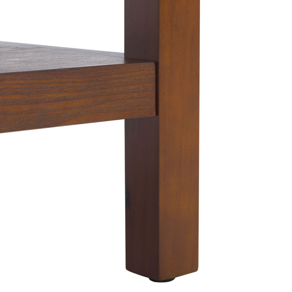 Safavieh Omara 2 Tier Coffee Table - Timeless Elegance And Functional Storage For Your Living Space Decor Walnut Wood Cof2316b