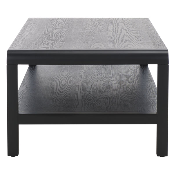 Safavieh Omara 2 Tier Coffee Table - Timeless Elegance And Functional Storage For Your Living Space Decor Black Wood Cof2316c