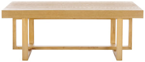 Safavieh Otaki Coffee Table - Rustic Solid Pine Centerpiece With Natural Finish For Modern & Farmhouse Style COF2317A