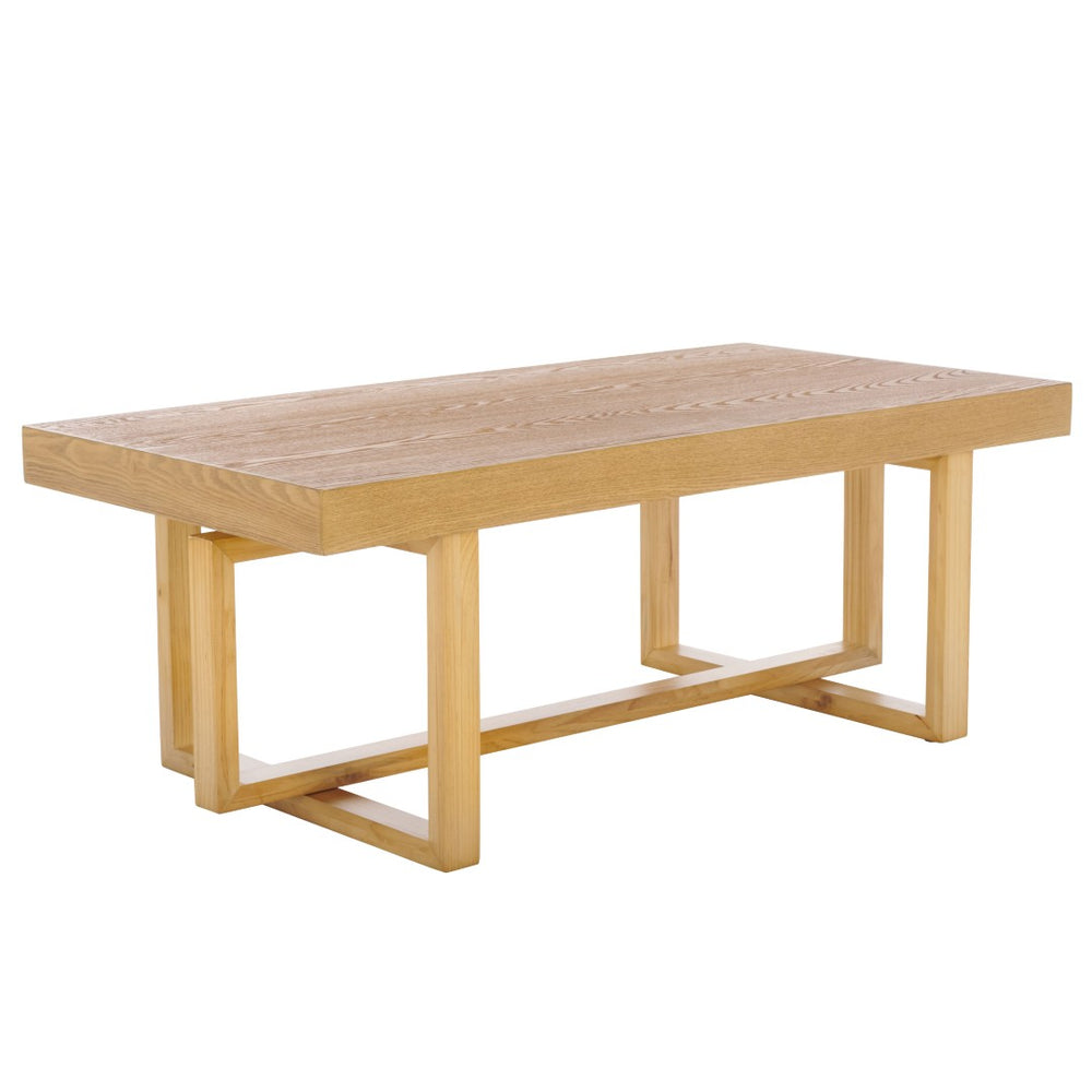 Safavieh Otaki Coffee Table - Rustic Solid Pine Centerpiece With Natural Finish For Modern & Farmhouse Style COF2317A