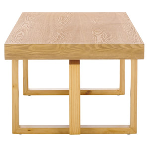 Safavieh Otaki Coffee Table - Rustic Pine Wood Design For Modern & Farmhouse Decor, Durable & Charming Style Natural Wood Cof2317a