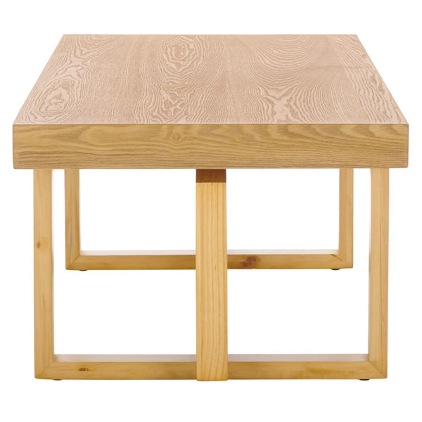 Safavieh Otaki Coffee Table - Rustic Pine Wood Design For Modern & Farmhouse Decor, Durable & Charming Style Natural Wood Cof2317a