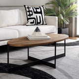 Safavieh Digby Coffee Table  Nautral Brown / Black  Metal COF2502A