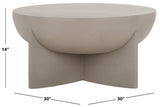 Safavieh Devan Coffee Table Grey 30" x 30" x 14"