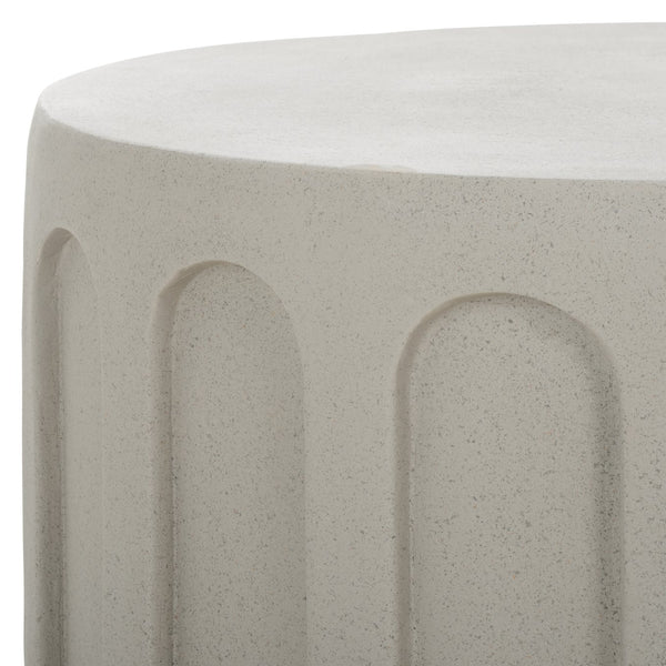 Safavieh Nikolaus Coffee Table - Elegant Architectural Centerpiece With Textured Finish For Any Space Grey Magnesium Oxide Cof2801b