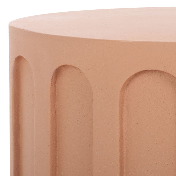 Safavieh Nikolaus Coffee Table - Elegant Architectural Centerpiece With Textured Finish For Any Space Terracotta Magnesium Oxide Cof2801c