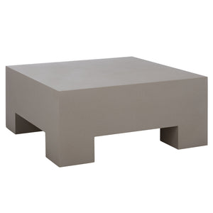 Safavieh Aillard Coffee Table - Minimalistic Elegance With Textured Finish For Modern Living Spaces And Decor Grey Magnesium Oxide Cof2803b