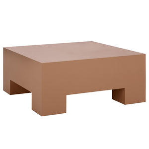 Safavieh Aillard Coffee Table - Minimalistic Elegance With Textured Finish For Modern Living Spaces And Decor Terracotta Magnesium Oxide Cof2803c