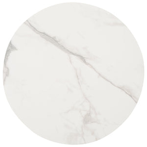 Safavieh Ulmani Coffee Table – Elegant White Faux Marble Top & Warm Wood Base For Modern Living Spaces COF2901A