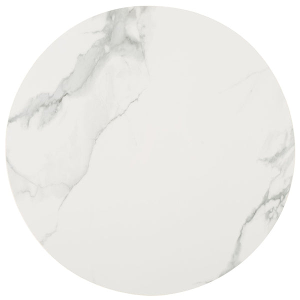 Safavieh Samie Coffee Table - Elegant Round Faux-Marble Top With Acacia Legs For Modern Living Spaces COF2902A