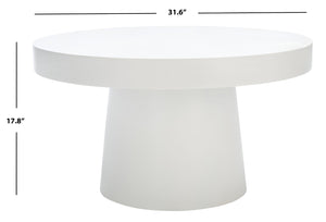 Safavieh Jaria Faux Concrete Coffee Table - Modern Minimalist Design For Stylish Living Room Décor And Versatility White COF3000A