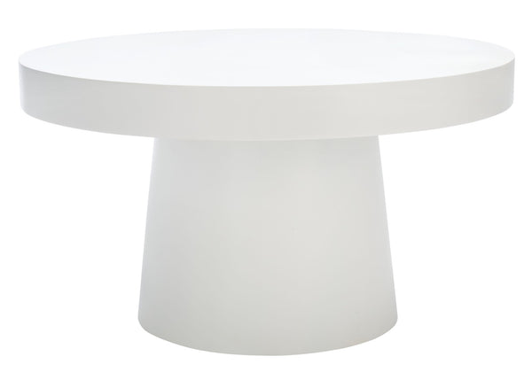 Safavieh Jaria Faux Concrete Coffee Table - Modern Minimalist Design For Stylish Living Room Décor And Versatility White COF3000A
