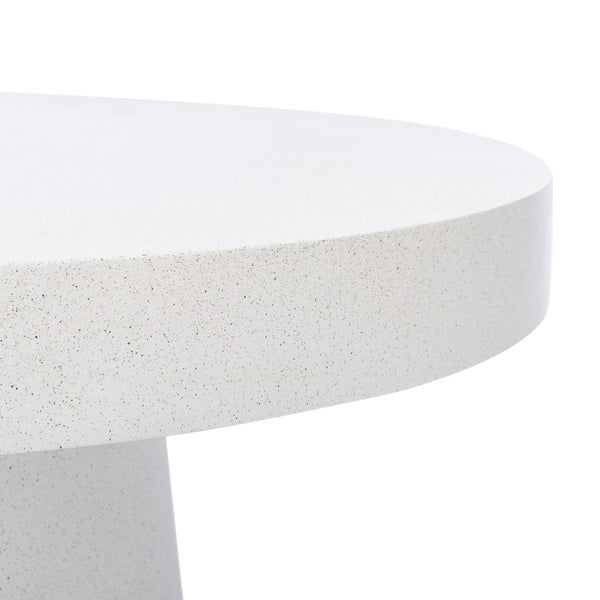 Safavieh Jaria Faux Concrete Coffee Table - Modern Minimalist Design For Stylish Living Room Décor And Versatility White Terrazzo COF3000B