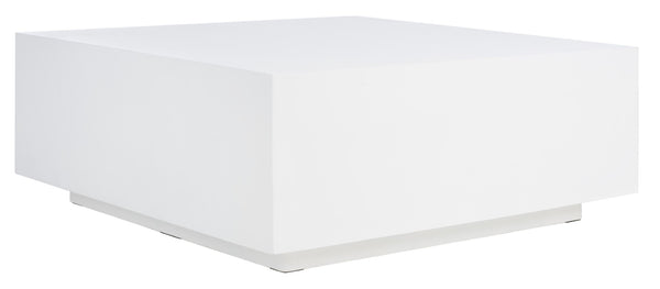 Safavieh Tatum Square Coffee Table - Modern Sculptural Minimalist Design With Faux Concrete Finish, Versatile Style COF3001A