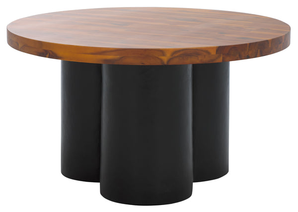 Safavieh Benvolio Coffee Table - Handmade Acacia Wood With Charcoal Finish For Elegant Living Spaces Natural ,Charcoal Accacia Wood,Paper Mache Cof3003a-2bx