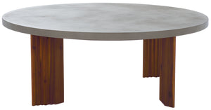 Safavieh Basilio Coffee Table - Elegant Handmade Design With Rustic Charm For Modern Living Spaces Light Grey ,Natural Paper Mache ,Wood Cof3004a